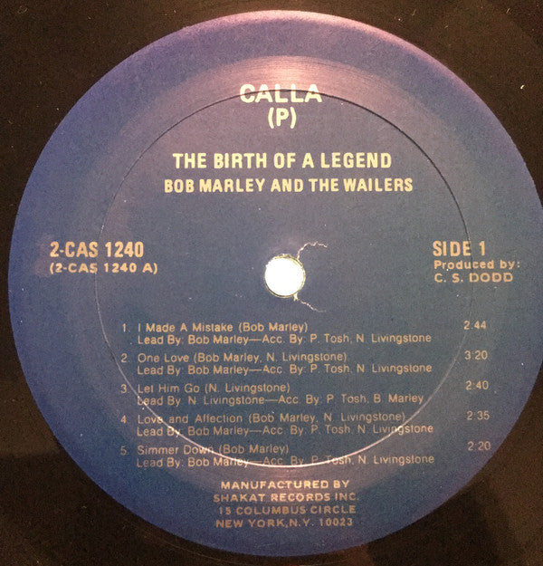 Bob Marley & The Wailers : The Birth Of A Legend (2xLP, Comp)