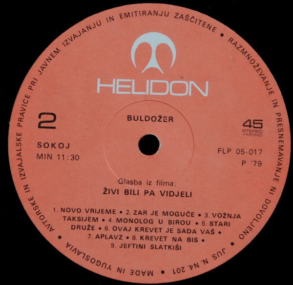 Buldožer : Živi Bili Pa Vidjeli (LP, MiniAlbum)