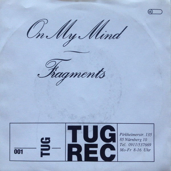 Thee Girls Got Rhythm : On My MInd (7", Single)