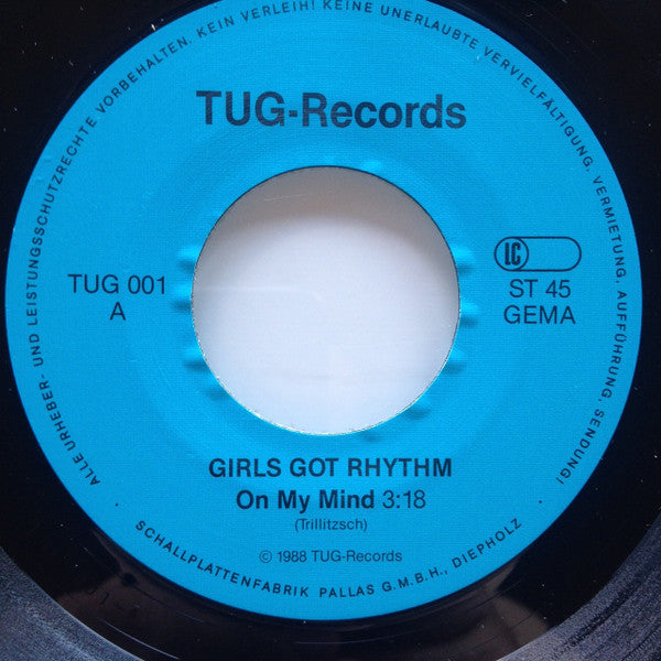 Thee Girls Got Rhythm : On My MInd (7", Single)
