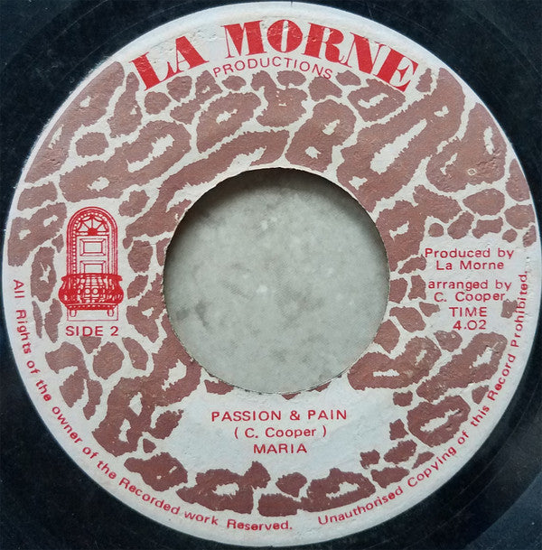 Maria (161), Conroy Cooper : Passion & Pain (7")