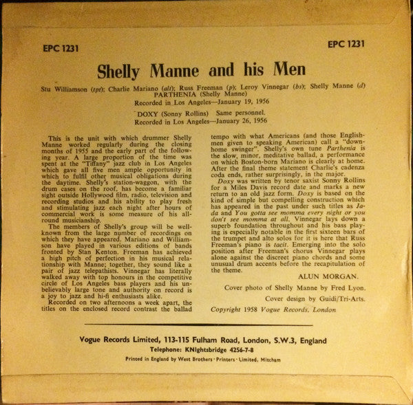 Shelly Manne & His Men : Contemporary Swinging Sounds Vol 4 (7", Single)