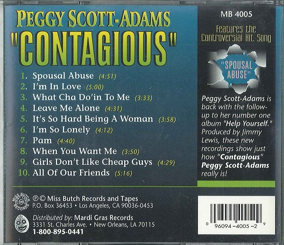 Peggy Scott : Contagious (CD, Album)