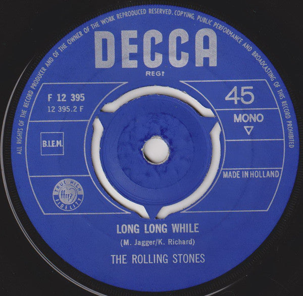 The Rolling Stones : Paint It, Black / Long Long While (7", Single, Mono)