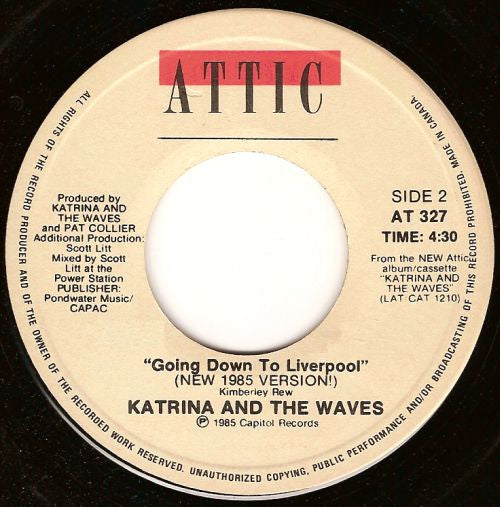 Katrina And The Waves : Walking On Sunshine (7", Single)