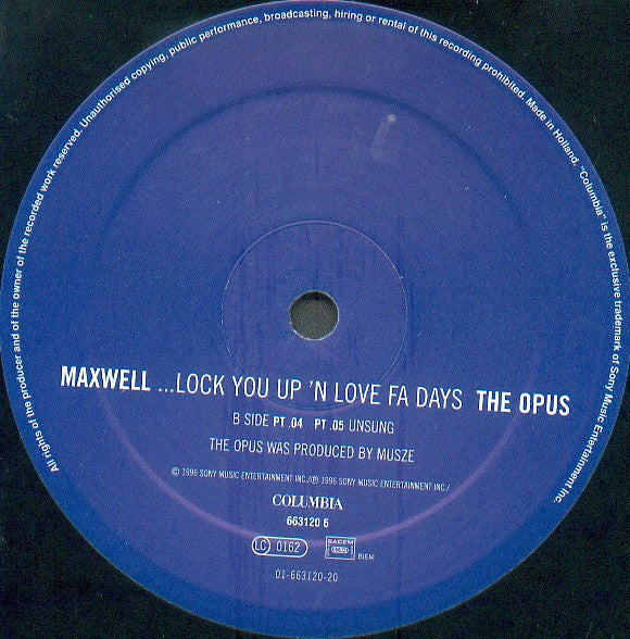 Maxwell : Til The Cops Come Knockin' The Opus (12", Maxi)