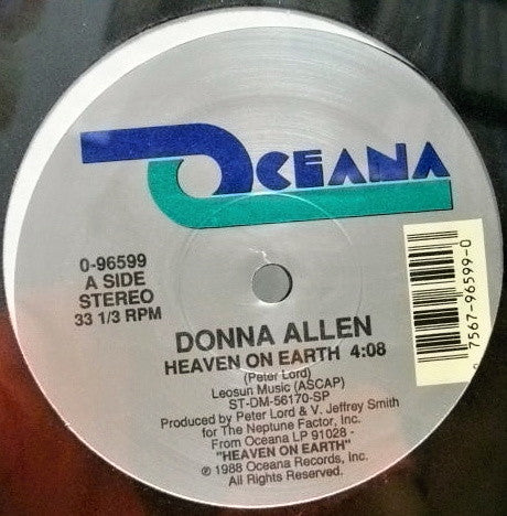 Donna Allen : Heaven On Earth (12", Bla)