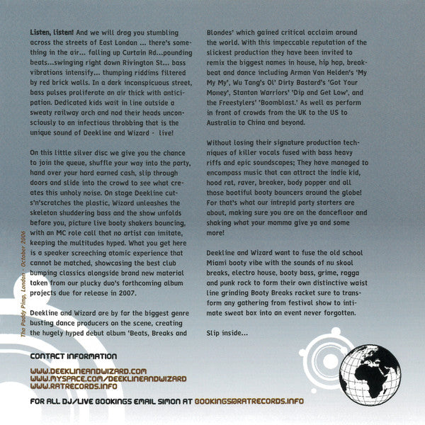 Deekline & Wizard : Live: The Mix CD - From Brixton To Brisbane (CD, Comp, Mixed + CD, Enh)