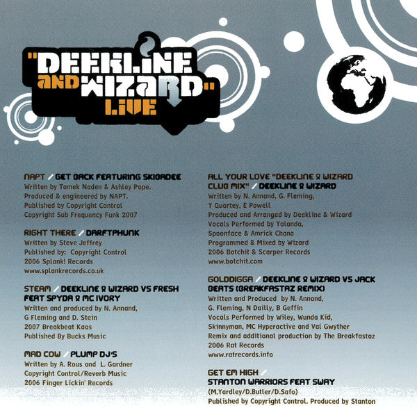 Deekline & Wizard : Live: The Mix CD - From Brixton To Brisbane (CD, Comp, Mixed + CD, Enh)