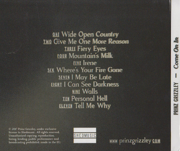 Prinz Grizzley : Come On In (CD, Album)