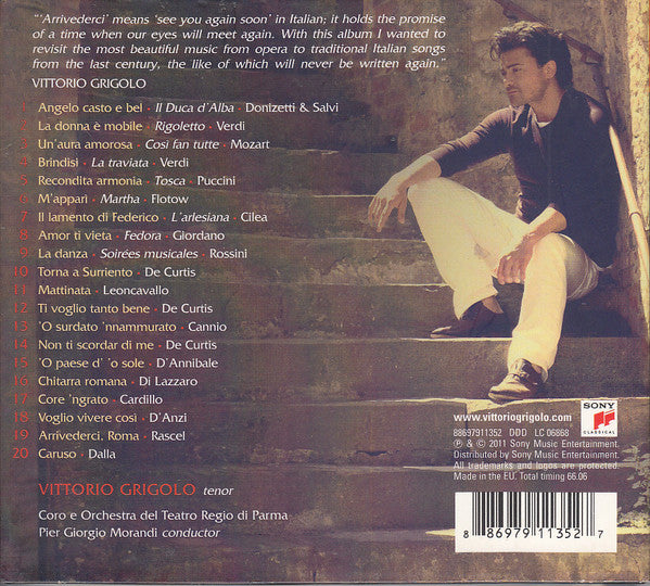Vittorio Grigolo : Arrivederci (CD, Album, Dlx, Ltd, Dig)