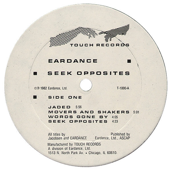 Eardance : Seek Opposites (LP, Album)