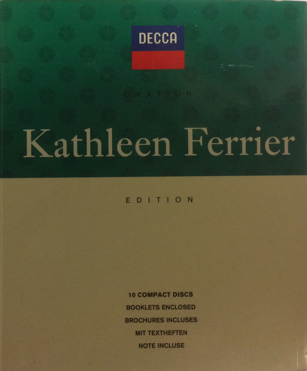 Kathleen Ferrier : Edition (10xCD, Album, Mono + Box, Comp, Sli)