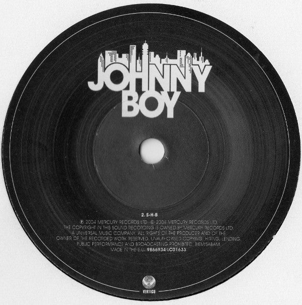 Johnny Boy (2) : You Are The Generation That Bought More Shoes And You Get What You Deserve (7", Single)