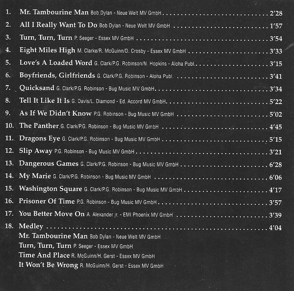 The Byrds : Mr. Tambourine Man (CD, Comp)