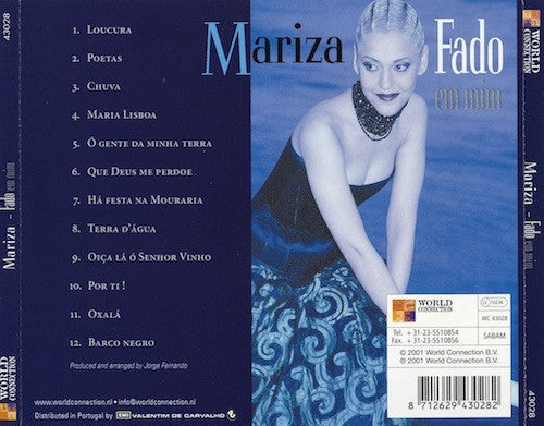 Mariza : Fado Em Mim (CD, Album, Sli)