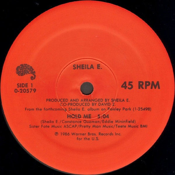 Sheila E. : Hold Me (12", Maxi)