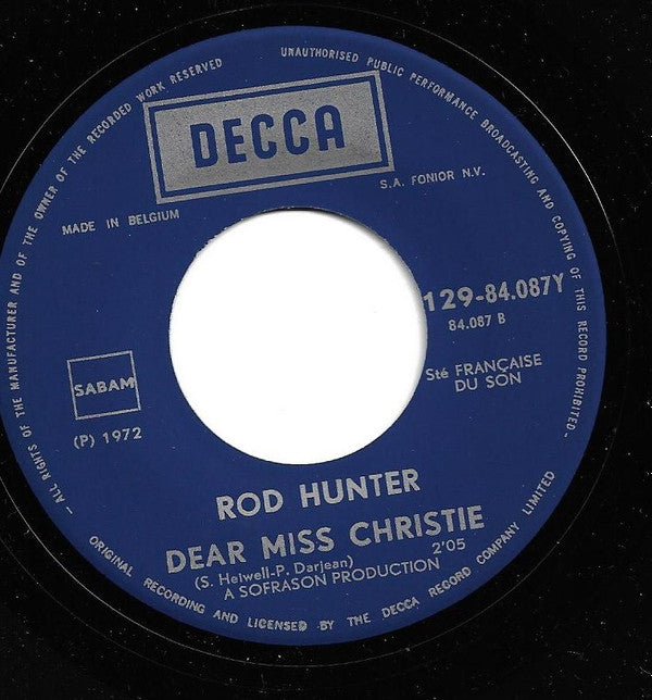 Rod Hunter : Apache (7")