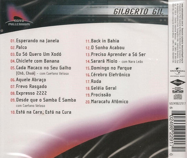 Gilberto Gil : Novo Millennium - 20 Músicas Para Uma Nova Era (CD, Comp)