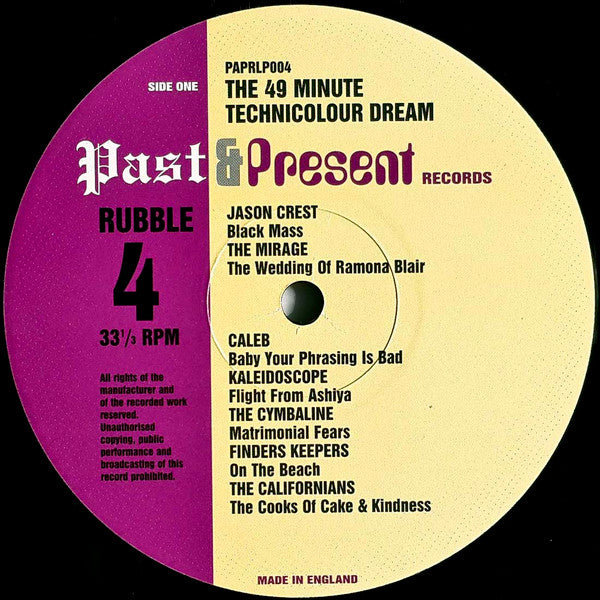 Various : The 49 Minute Technicolour Dream (LP, Comp, RE)
