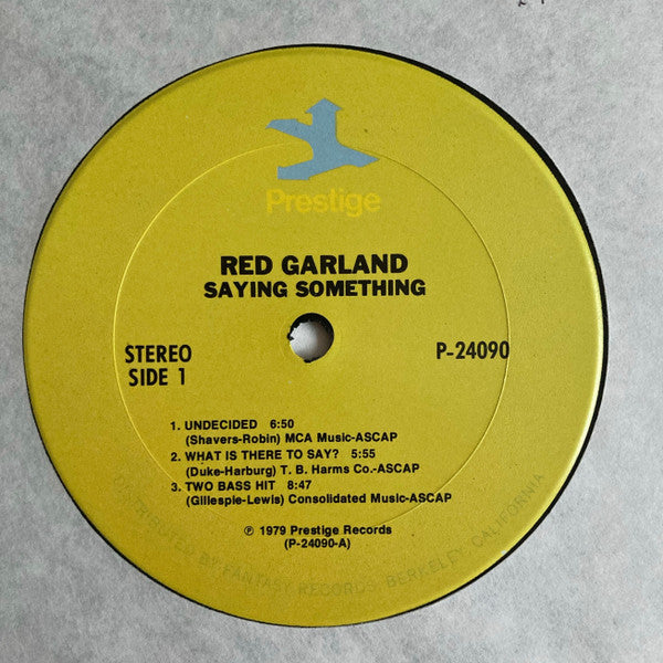 Red Garland : Saying Something (2xLP, Comp, RM)