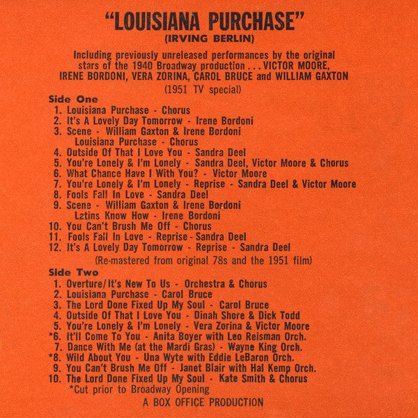 Various : Louisiana Purchase (LP, Album, Comp)