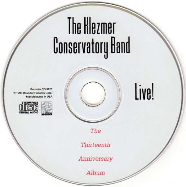 Klezmer Conservatory Band : The Thirteenth Anniversary Album Live! (CD)