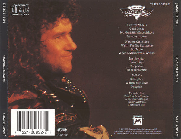 Jimmy Barnes : Barnestorming (CD, Album, RE)