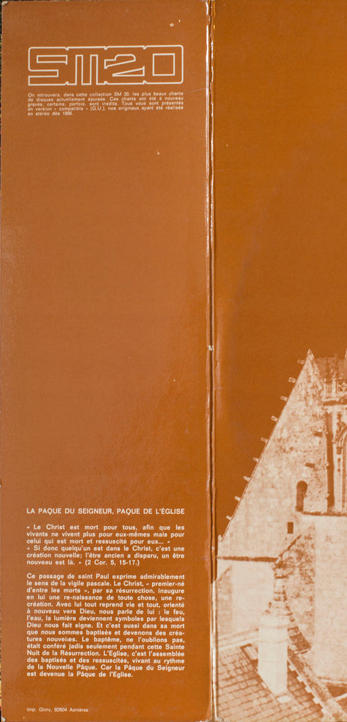 Chœur Des Moines De L'Abbaye De Ligugé : Pâques / Surrexit Dominus Vere (LP)