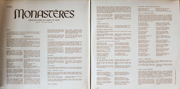 Chœur Des Moines De L'Abbaye De Ligugé : Pâques / Surrexit Dominus Vere (LP)