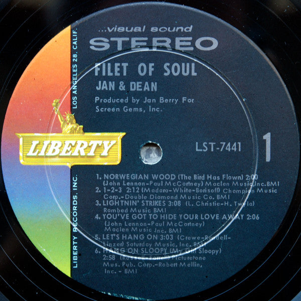 Jan & Dean : Filet Of Soul (LP, Album, Ind)