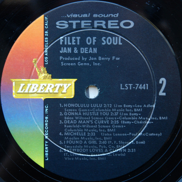 Jan & Dean : Filet Of Soul (LP, Album, Ind)