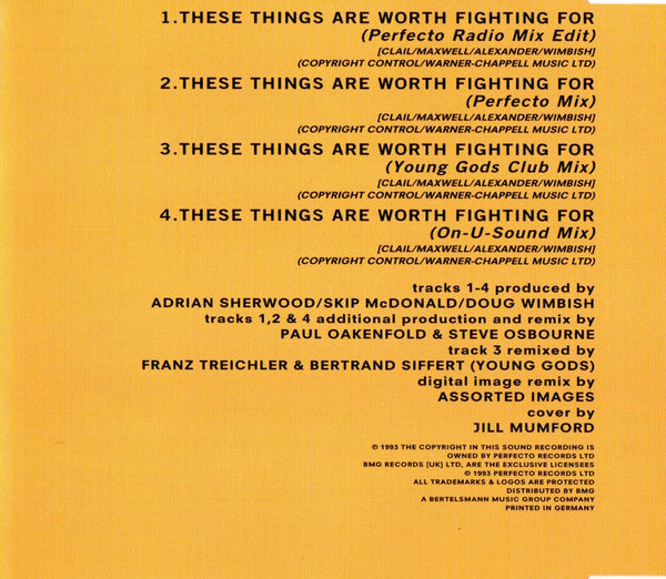 Gary Clail & On-U Sound System : These Things Are Worth Fighting For (CD, Maxi)