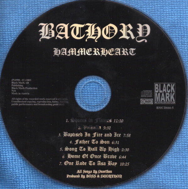 Bathory : Hammerheart (CD, Album, RE, RM)