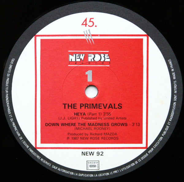 The Primevals : Heya (12", EP)