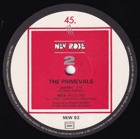 The Primevals : Heya (12", EP)