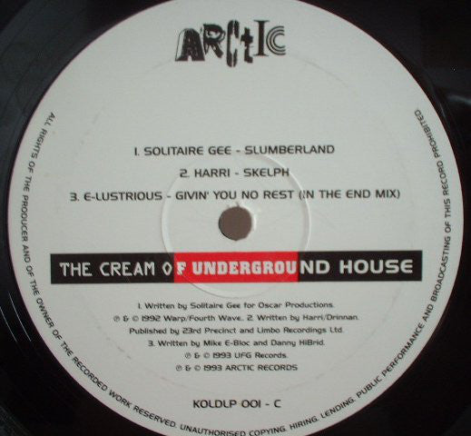 Various : The Cream Of Underground House (2xLP, Comp)