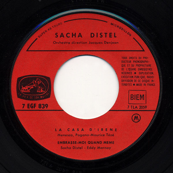 Sacha Distel : Scandale Dans La Famille (Shame And Scandal In The Family) (7", EP)