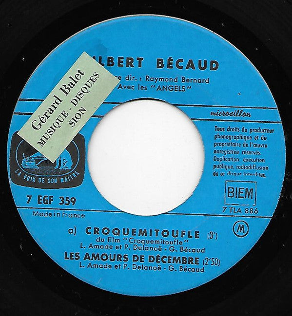 Gilbert Bécaud : Croquemitoufle (7", EP)