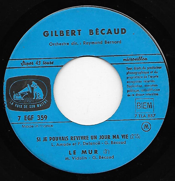 Gilbert Bécaud : Croquemitoufle (7", EP)