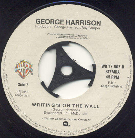 George Harrison : All Those Years Ago (7", Single)