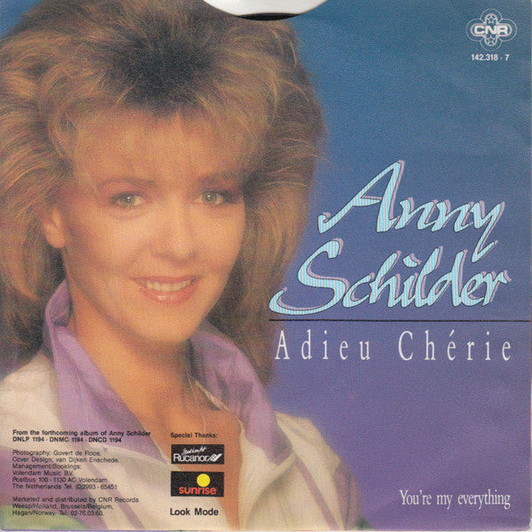 Anny Schilder : Adieu Chérie (7", Single)