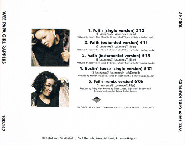 Wee Papa Girl Rappers : Faith (CD, Maxi)