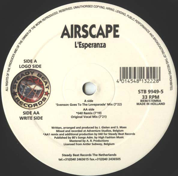 Airscape : L'Esperanza (12")