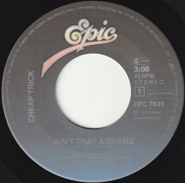 Cheap Trick : Ain't That A Shame (7", Single)