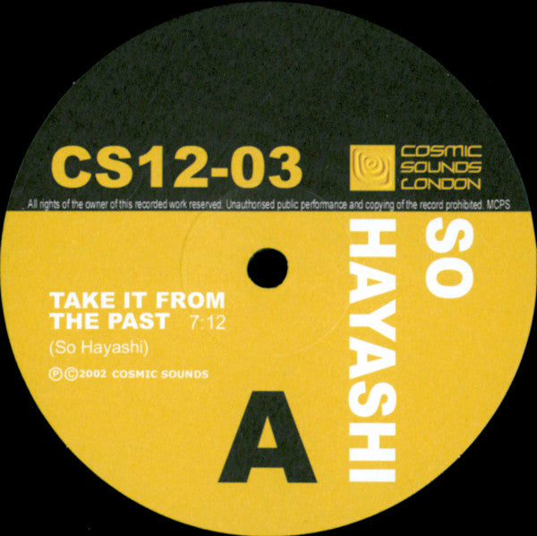 So Hayashi : Take it From The Past (12")