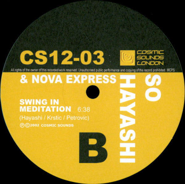 So Hayashi : Take it From The Past (12")