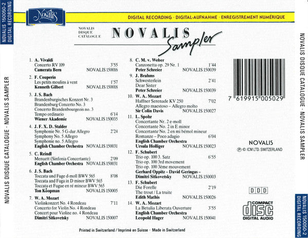 Various : Novalis Sampler (CD, Comp, Smplr)