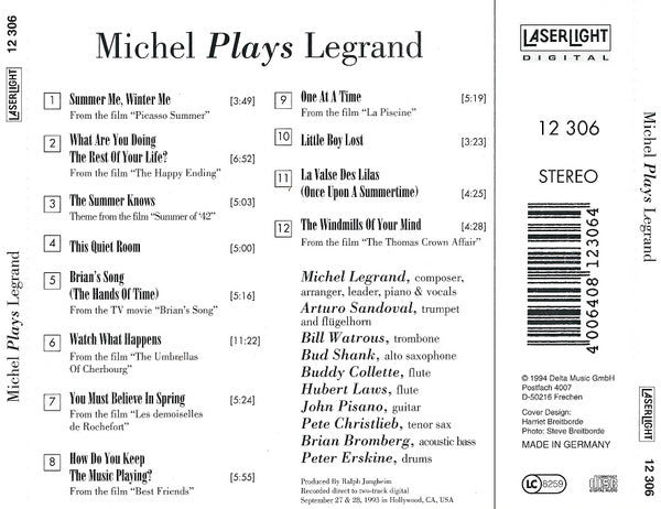 Michel Legrand : Michel Plays Legrand (CD, Album)