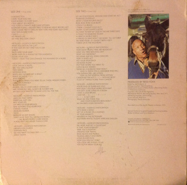 Redd Foxx : You Gotta Wash Your Ass (LP, Album, PR )